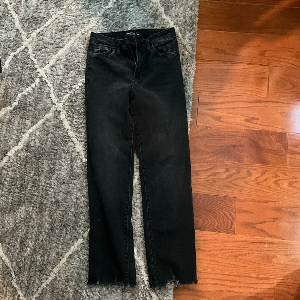 Black denim jeans